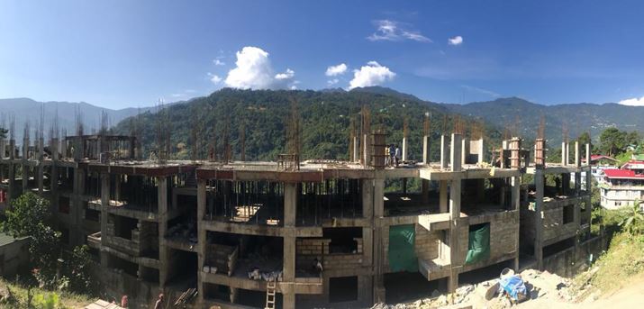 PRESENT VIEW OF THE CONSTRUCTION WORK AT LUMSEY